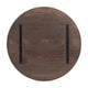 Dark Brown |#| 30"RD Commercial Solid Wood Tabletop with Support Bars for Indoor Use-Dark Brown