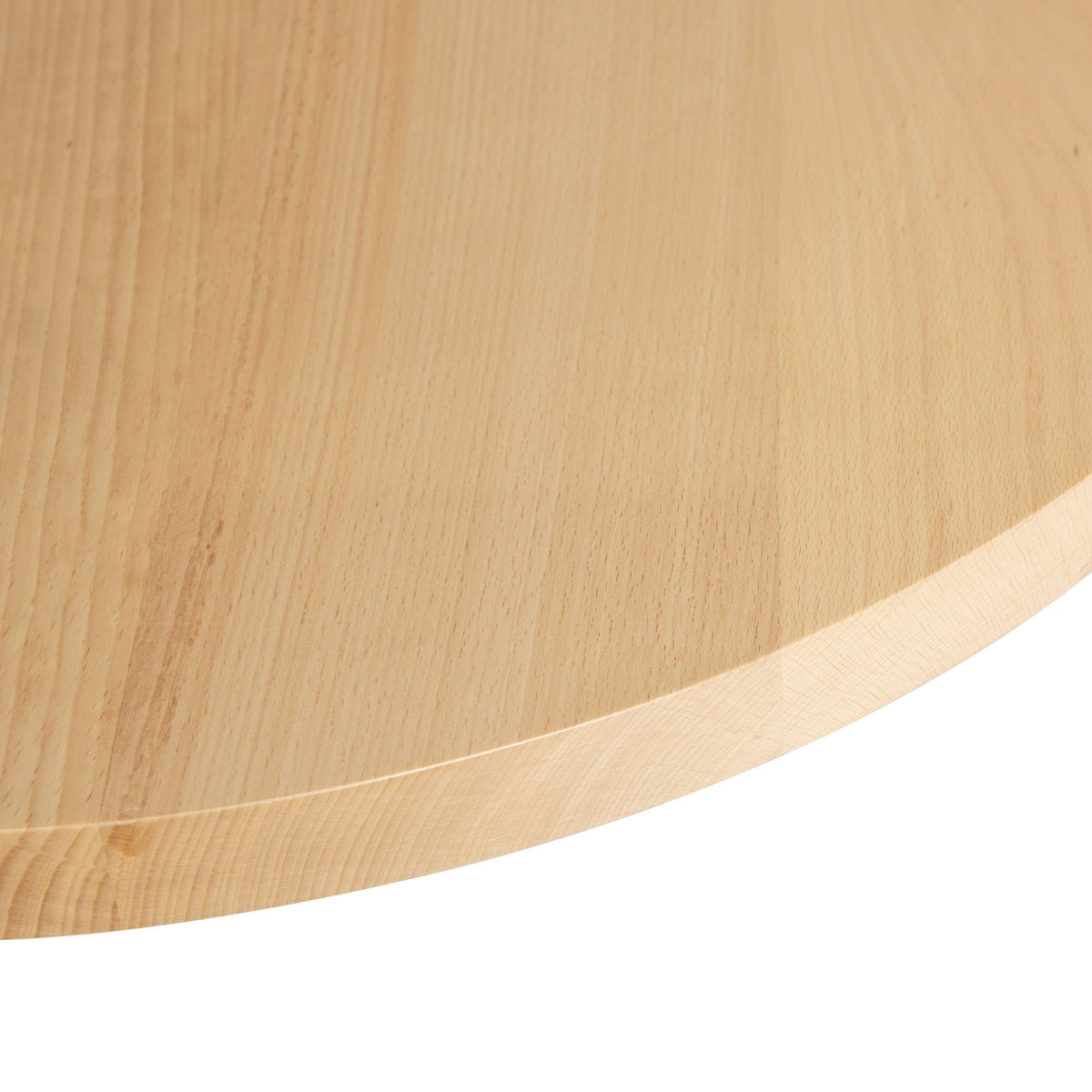 Natural |#| 30"RD Commercial Solid Wood Tabletop with Support Bars for Indoor Use-Natural