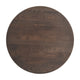 Dark Brown |#| 30"RD Commercial Solid Wood Tabletop with Support Bars for Indoor Use-Dark Brown