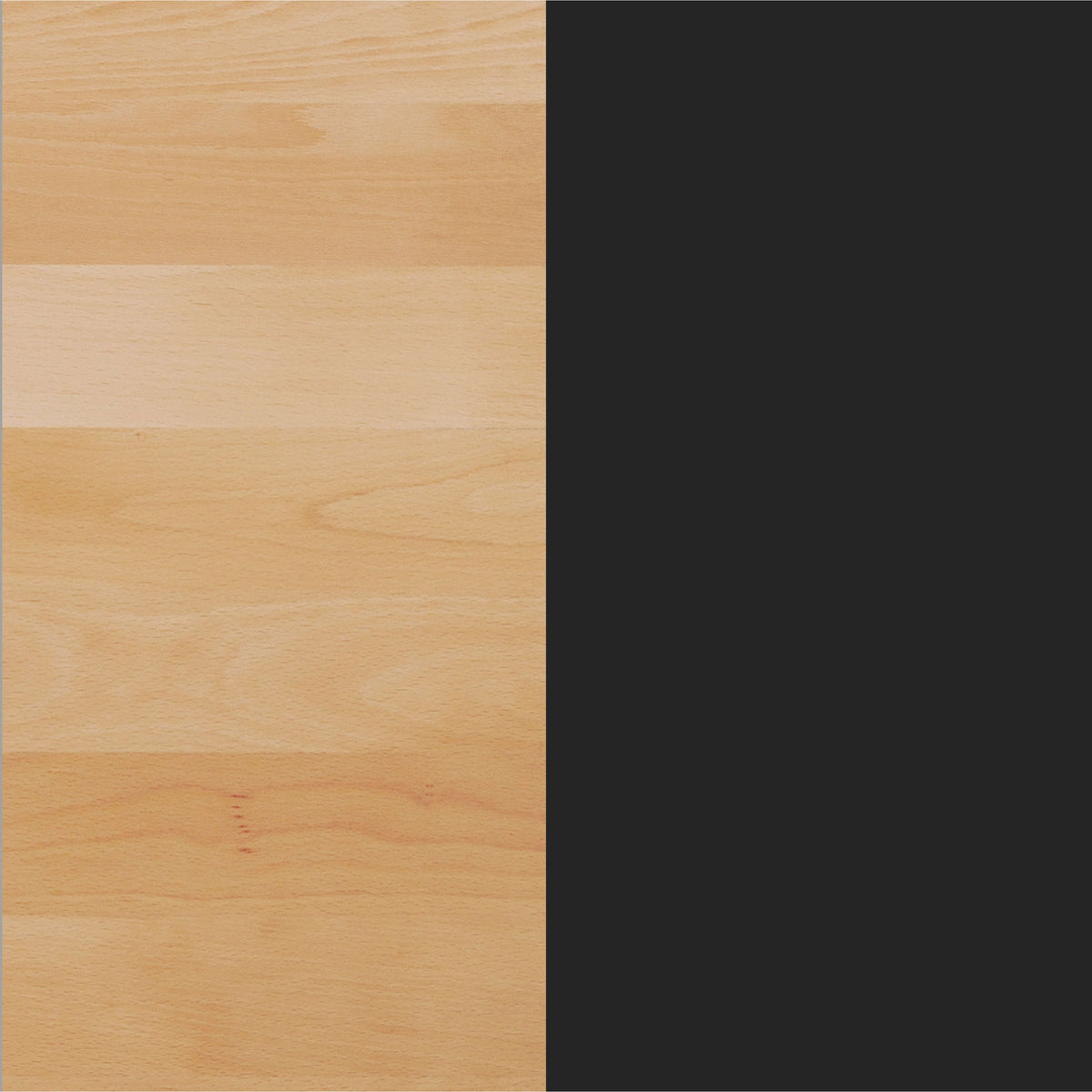 Natural Top/Black Base |#| Commercial 36" SQ Natural Tabletop-30x30 Bar Height Black Cast Iron X Base