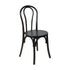 Early American Wood |#| Thonet Solid Wood Stackable Dining Chair with Fixed Floor Glides in EA.