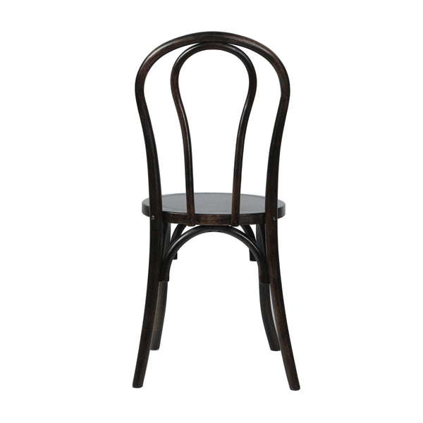 Early American Wood |#| Thonet Solid Wood Stackable Dining Chair with Fixed Floor Glides in EA.
