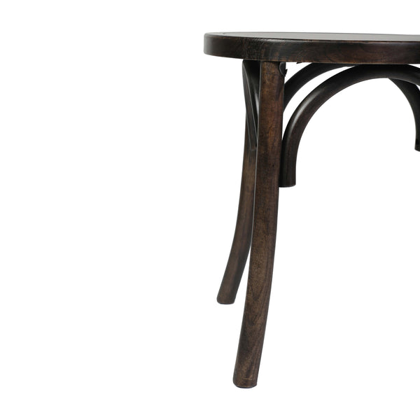 Early American Wood |#| Thonet Solid Wood Stackable Dining Chair with Fixed Floor Glides in EA.
