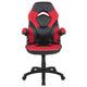 Red |#| Ergonomic Red and Black Computer Gaming Chair with Padded Flip-Up Arms