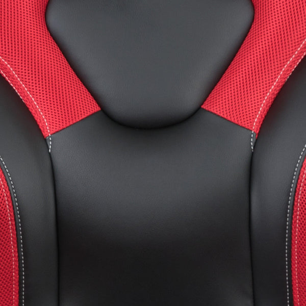 Blue |#| Ergonomic Blue and Black Computer Gaming Chair with Padded Flip-Up Arms