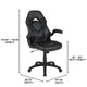 Black |#| Ergonomic Black Computer Gaming Chair with Padded Flip-Up Arms