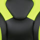 Neon Green |#| Ergonomic Neon Green and Black Computer Gaming Chair with Padded Flip-Up Arms