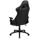 Gray |#| Reclining Faux Leather Gaming Chair - Adjustable Arms & Footrest - Black & Gray