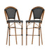 Bordeaux Set of 2 Commercial Grade Stackable Indoor/Outdoor Bistro 30" High Bar Height Stools