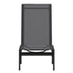 Black |#| All-Weather Textilene Adjustable Chaise Lounge Chair - Black/Black