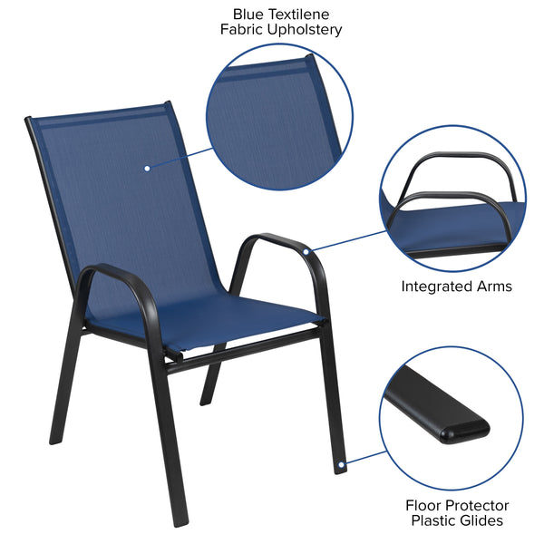 Sling Patio Stack Chair JJ-303C- – BizChair - Main Image