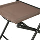 Brown |#| 2 Pack Commercial Outdoor Flex Comfort Folding Chair with Metal Frame in Brown