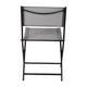 Gray |#| 2 Pack Commercial Outdoor Flex Comfort Folding Chair with Metal Frame in Gray