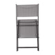 Gray |#| 2 Pack Commercial Outdoor Flex Comfort Folding Chair with Metal Frame in Gray