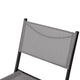Gray |#| 2 Pack Commercial Outdoor Flex Comfort Folding Chair with Metal Frame in Gray