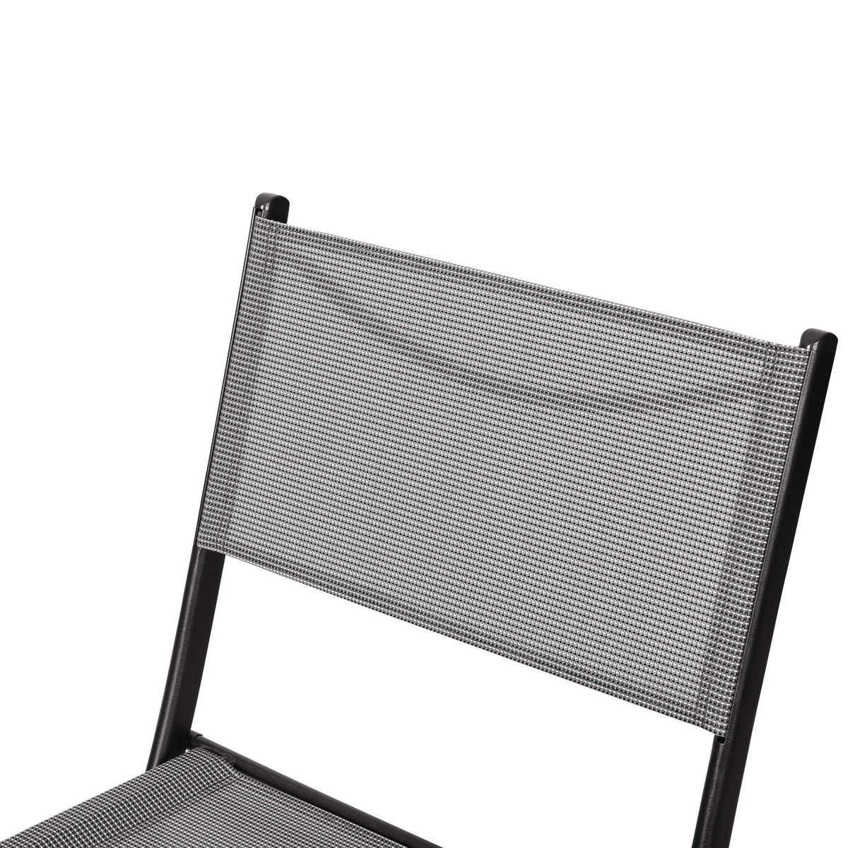 Gray |#| 2 Pack Commercial Outdoor Flex Comfort Folding Chair with Metal Frame in Gray