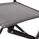 Gray |#| 2 Pack Commercial Outdoor Flex Comfort Folding Chair with Metal Frame in Gray