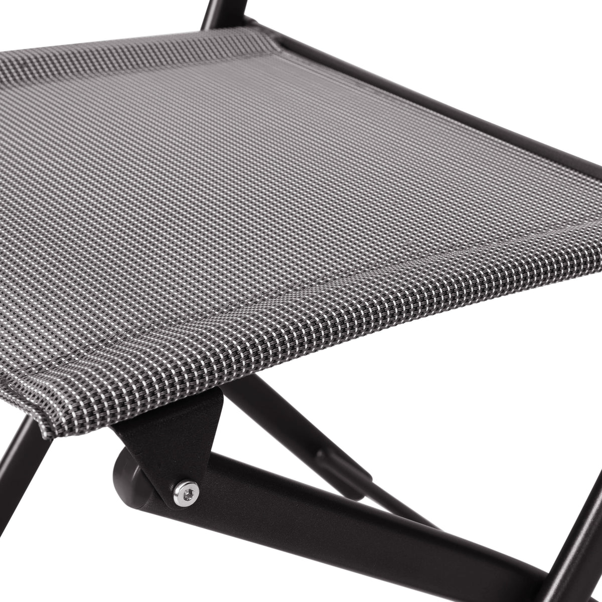 Gray |#| 2 Pack Commercial Outdoor Flex Comfort Folding Chair with Metal Frame in Gray