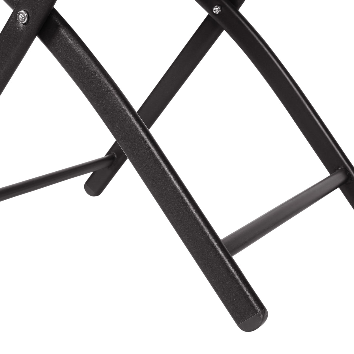 Gray |#| 2 Pack Commercial Outdoor Flex Comfort Folding Chair with Metal Frame in Gray