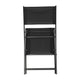 Black |#| 2 Pack Commercial Outdoor Flex Comfort Folding Chair with Metal Frame in Black
