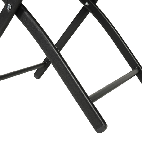 Red |#| 2 Pack Commercial Outdoor Flex Comfort Folding Chair with Metal Frame in Red