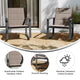 Brown |#| Set of 2 All Weather Flex Comfort Rocking Chairs with Metal Frames-Brown/Black