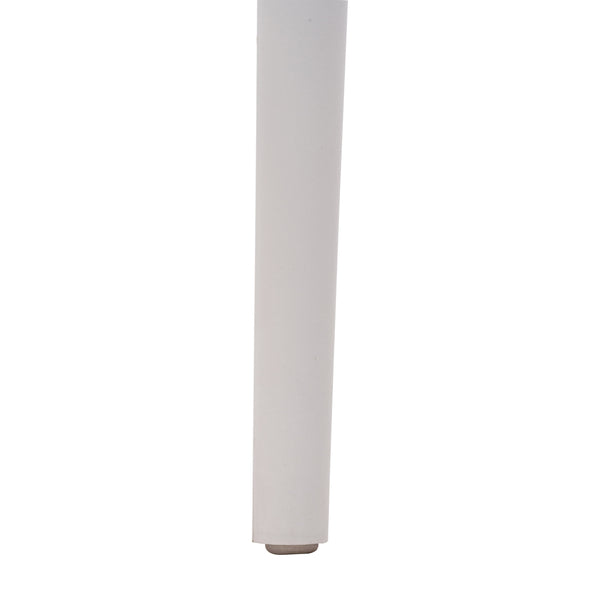 White |#| Commercial All-Weather White Resin Patio Stack Chair with Slatted Backrest