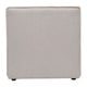 Cream |#| Contemporary Modular Sectional Sofa Armless Middle Chair in Cream Fabric