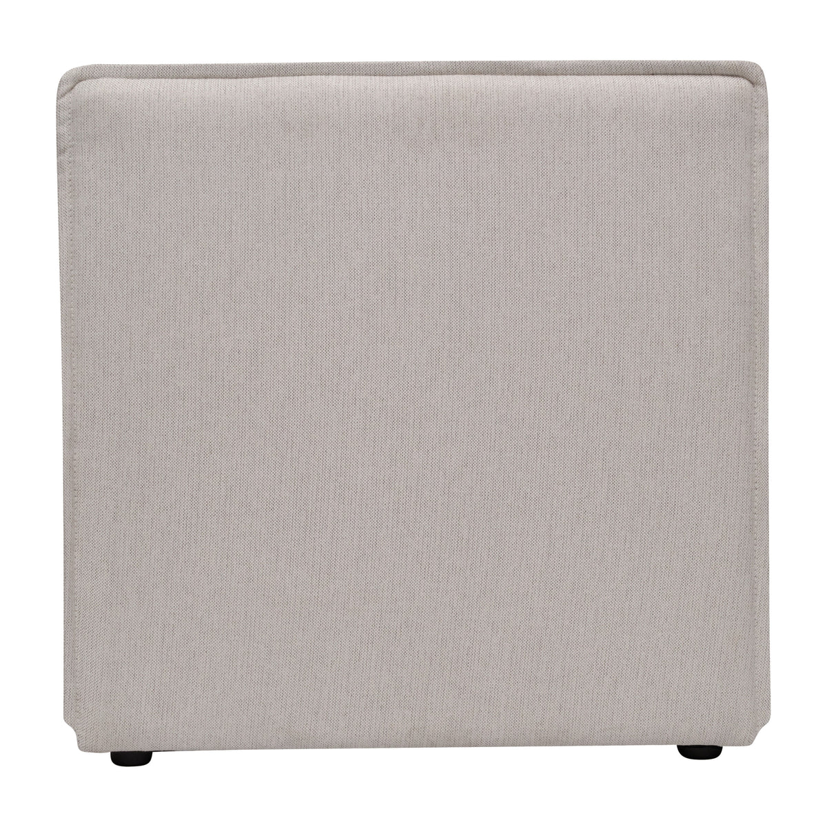 Cream |#| Contemporary Modular Sectional Sofa Armless Middle Chair in Cream Fabric
