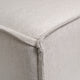 Cream |#| Contemporary Modular Sectional Sofa Armless Middle Chair in Cream Fabric