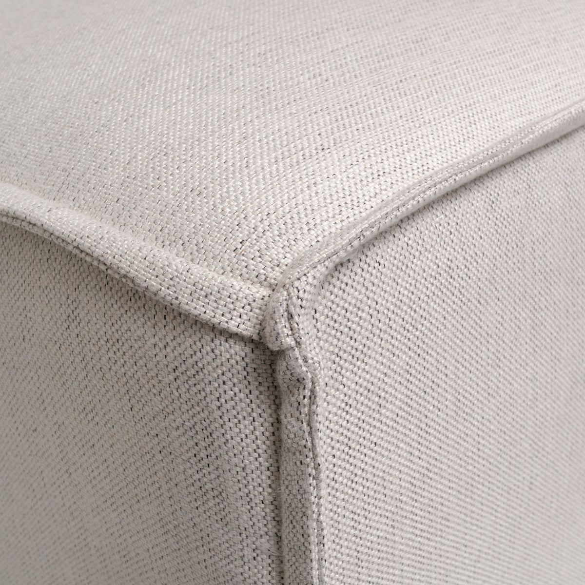 Cream |#| Contemporary Modular Sectional Sofa Armless Middle Chair in Cream Fabric