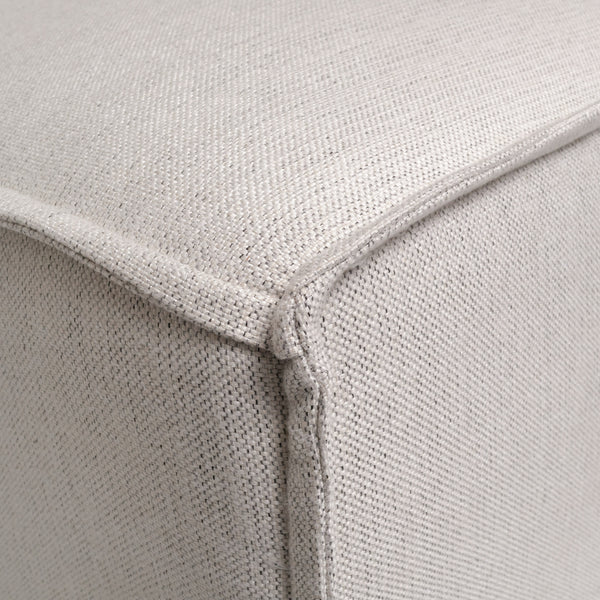 Cream |#| Contemporary Modular Sectional Sofa Armless Middle Chair in Cream Fabric