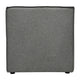 Dark Gray |#| Contemporary Modular Sectional Sofa Armless Middle Chair in Dark Gray Fabric