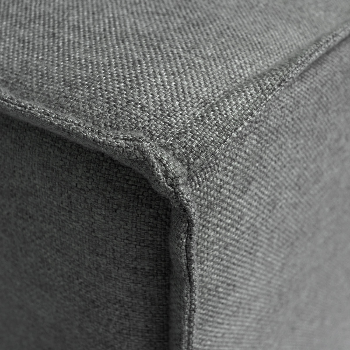 Dark Gray |#| Contemporary Modular Sectional Sofa Armless Middle Chair in Dark Gray Fabric