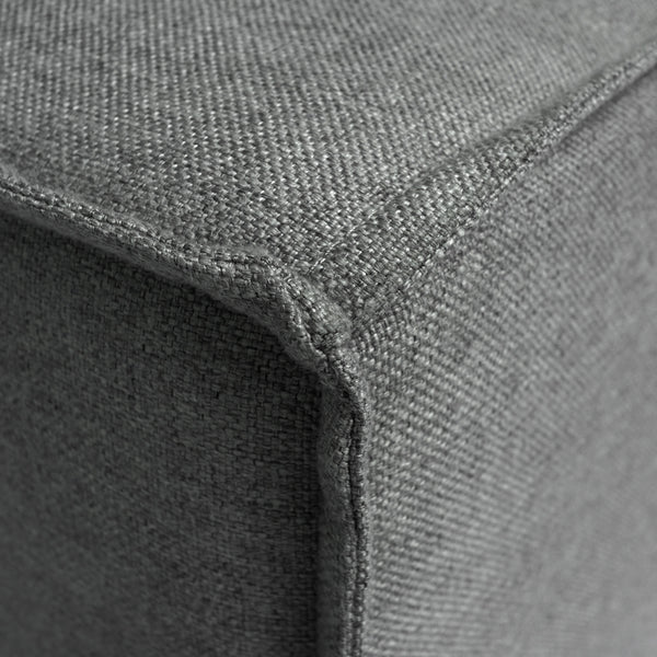 Dark Gray |#| Contemporary Modular Sectional Sofa Armless Middle Chair in Dark Gray Fabric