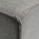 Gray |#| Contemporary Modular Sectional Sofa Armless Middle Chair in Gray Fabric