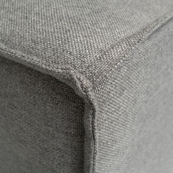 Gray |#| Contemporary Modular Sectional Sofa Armless Middle Chair in Gray Fabric