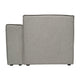 Gray |#| Contemporary Modular Sectional Sofa Right Side Chair with Armrest - Gray Fabric