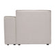 Cream |#| Contemporary Modular Sectional Sofa Right Side Chair with Armrest - Cream Fabric