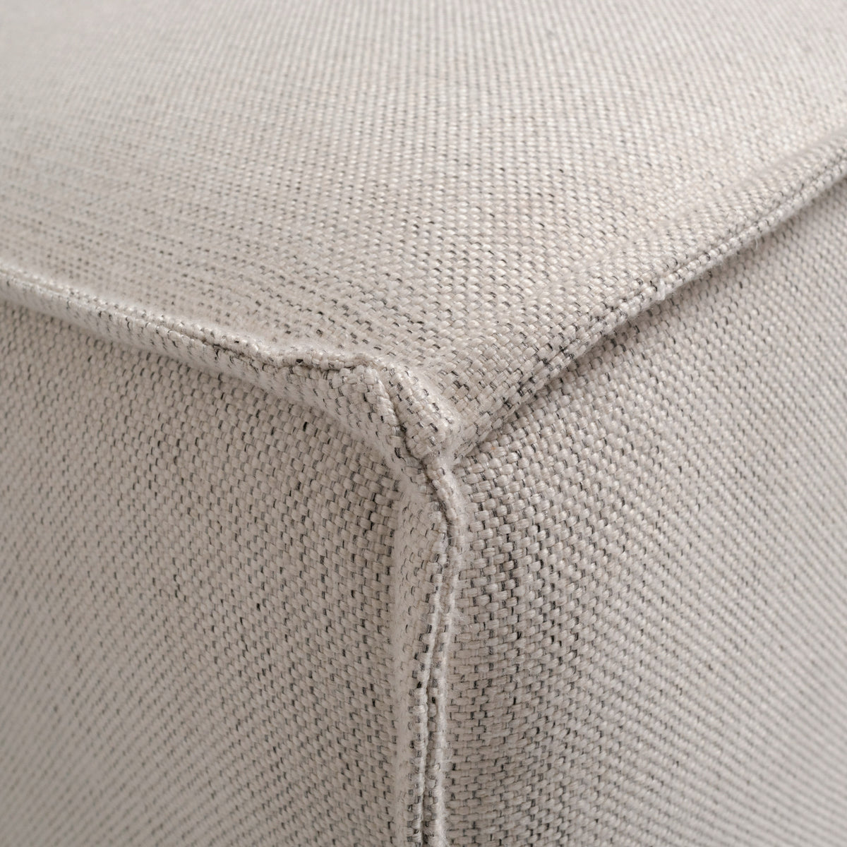 Cream |#| Contemporary Modular Sectional Sofa Right Side Chair with Armrest - Cream Fabric