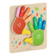 Commercial Grade Wooden Hand Counting STEM Learning Board - Natural/Multicolor