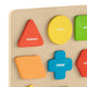 Commercial Grade Wooden Shapes and Colors Sorting Puzzle - Natural/Multicolor