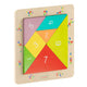 Commercial Grade Wooden Tangram Shape Building Learning Board - Natural