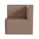 Commercial Grade Armless Modular 1-Seater Corner Chair - Neutral Vinyl