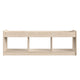 Commercial Grade Natural Wooden 3 Section Classroom Shelf Unit with Mirrored Top