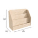 Commercial Grade Natural Wooden 3 Tier Classroom Bookstand Display Shelf