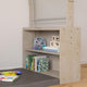 Commercial Grade Wooden Reading Nook with Shelves and Canopy