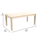 Commercial 23.5 x 47.25 Rectangular Wooden Classroom Activity Table - Beech