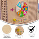 Commercial Grade STEAM Wall Wooden Weather Accessory Board - Multicolor