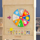 Commercial Grade STEAM Wall Wooden Weather Accessory Board - Multicolor